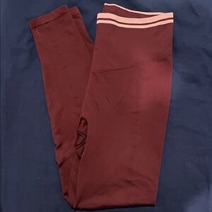 PINK Victoria's Secret Burgundy Leggings